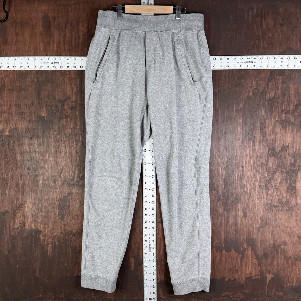 Lululemon Rulu Fleece Jogger Activewear Grey Gray Grey Men's Medium Regular READ
